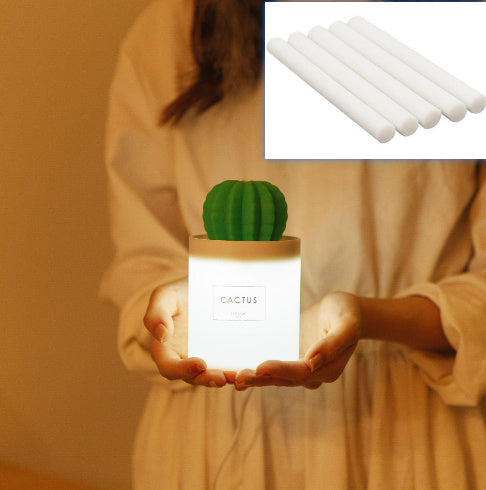 Mini Diffuseur Cactus USB LED - Humidificateur Portable Mignon